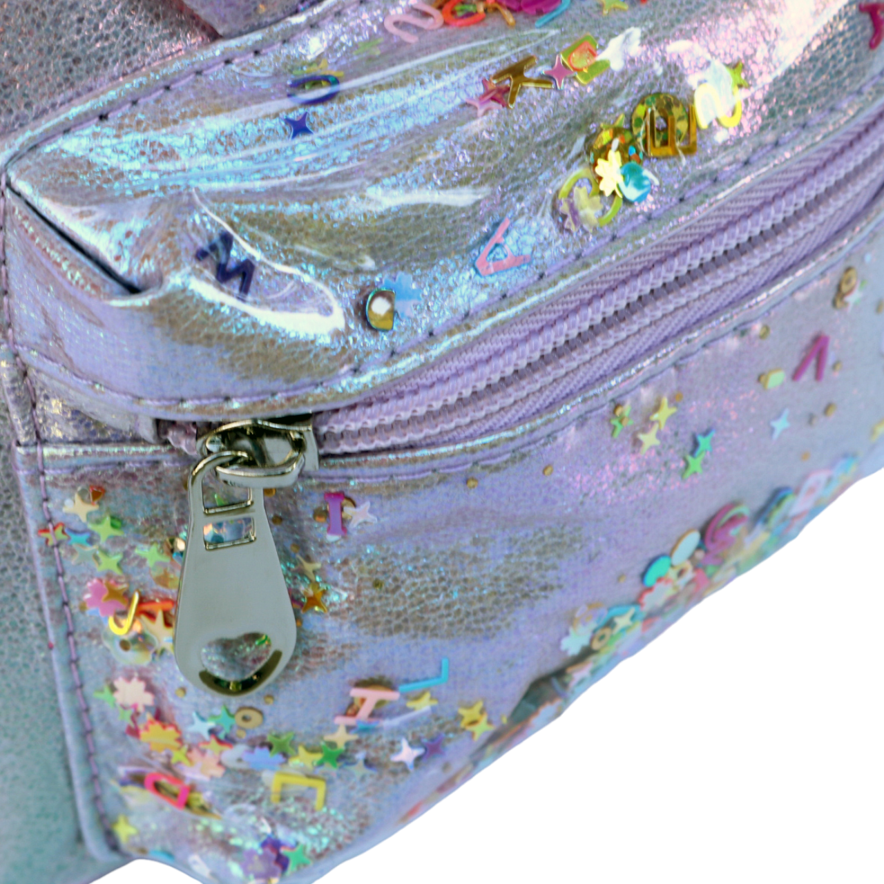 Bunny Iridescent Backpack - Lilac - doe a dear