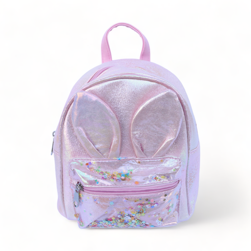 Bunny Iridescent Backpack Pink doe a dear