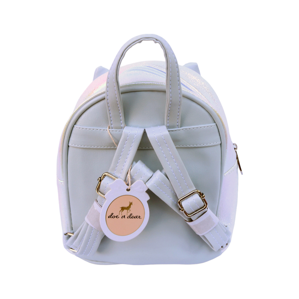 Bunny Iridescent Backpack - White