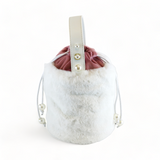 Furry Buckle Bag - White