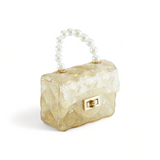 Quilted Mini Jelly Purse - Gold