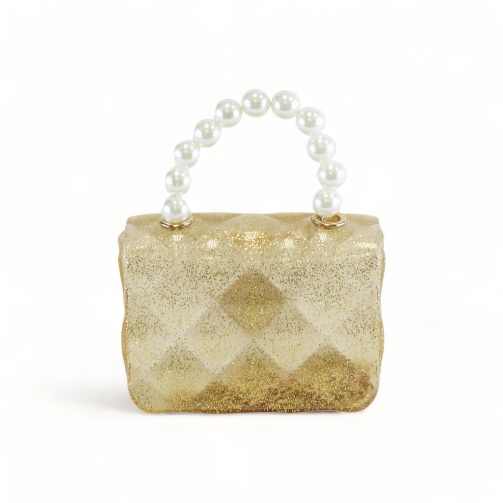 Quilted Mini Jelly Purse - Gold