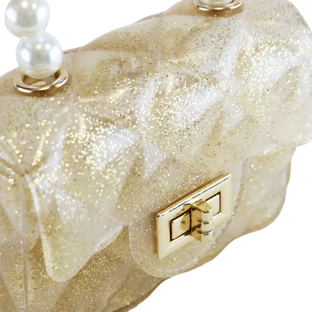 Quilted Mini Jelly Purse - Gold – doe a dear