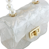 Quilted Mini Jelly Purse - Silver