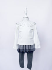 Lace Long Sleeve & Tutu Legging - 2T