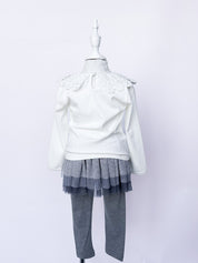 Lace Long Sleeve & Tutu Legging - 2T