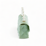 Quilted Mini Jelly Purse - Jade