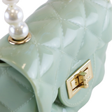 Quilted Mini Jelly Purse - Jade
