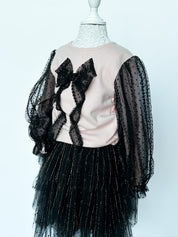 Gold Trim Blouse & Skirt - 3T