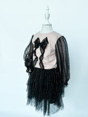 Gold Trim Blouse & Skirt - 3T