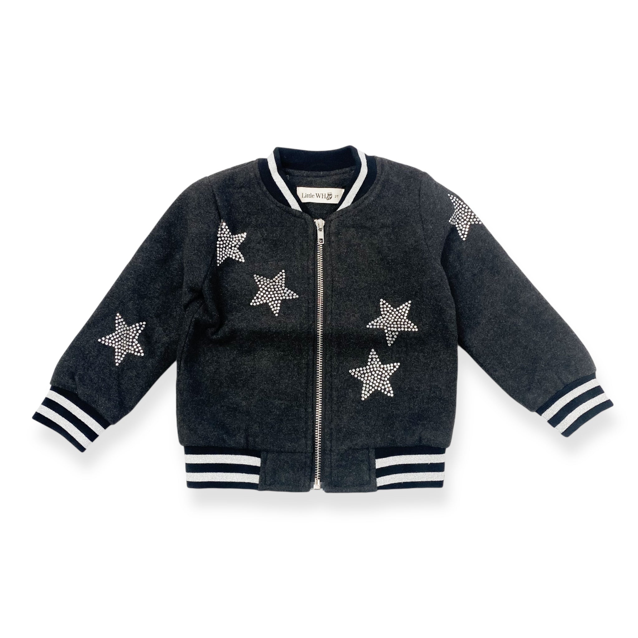 Star Rhinestone Bomber Jacket - doe a dear