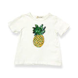 Short Sleeve Tee w/ Pineapple Sequinned Patch