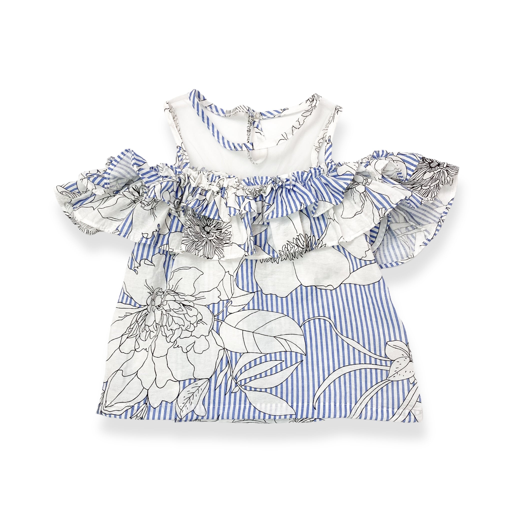 Off-Shoulder Floral Blouse - doe a dear