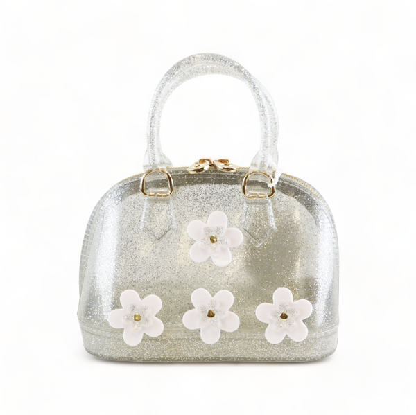 Floral Jelly Bowling Bag in Pink - Tadpoles and Tiddlers