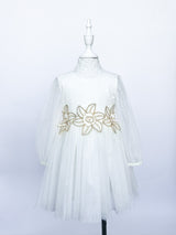 Floral Embroidery Dress - 3T