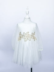 Floral Embroidery Dress - 3T