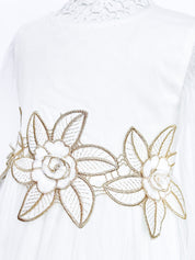 Floral Embroidery Dress - 3T