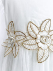 Floral Embroidery Dress - 3T