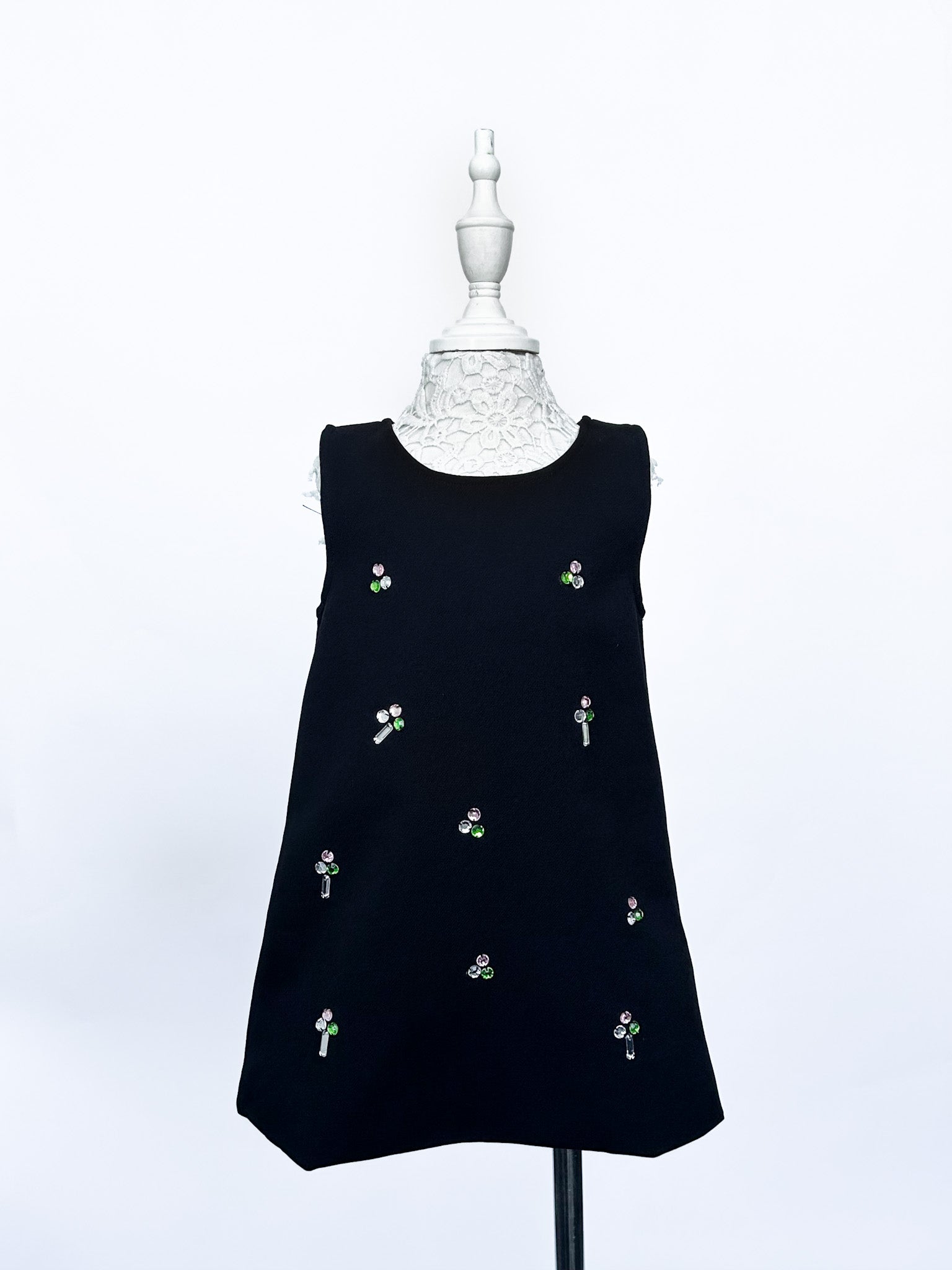 Clover Jewels Dress in Black - 3T