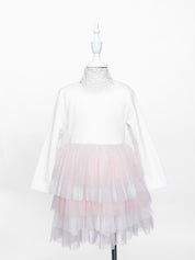 Pink Mesh Dress - 3T
