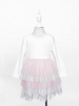Pink Mesh Dress - 3T