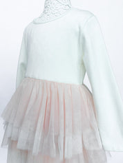 Pink Mesh Dress - 3T