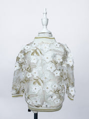 Floral Lace Gold Jacket - 3T