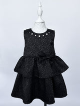 Jewel Floral Dress Black- 3T