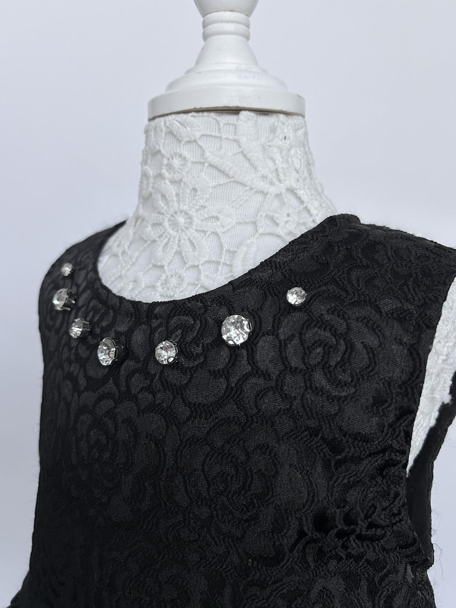 Jewel Floral Dress Black- 3T