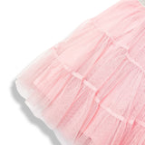 3 Tiered Midi Skirt - Pink