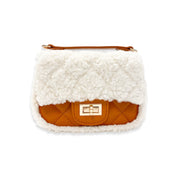 Sherpa Mixed Quilted Purse - doe a dear