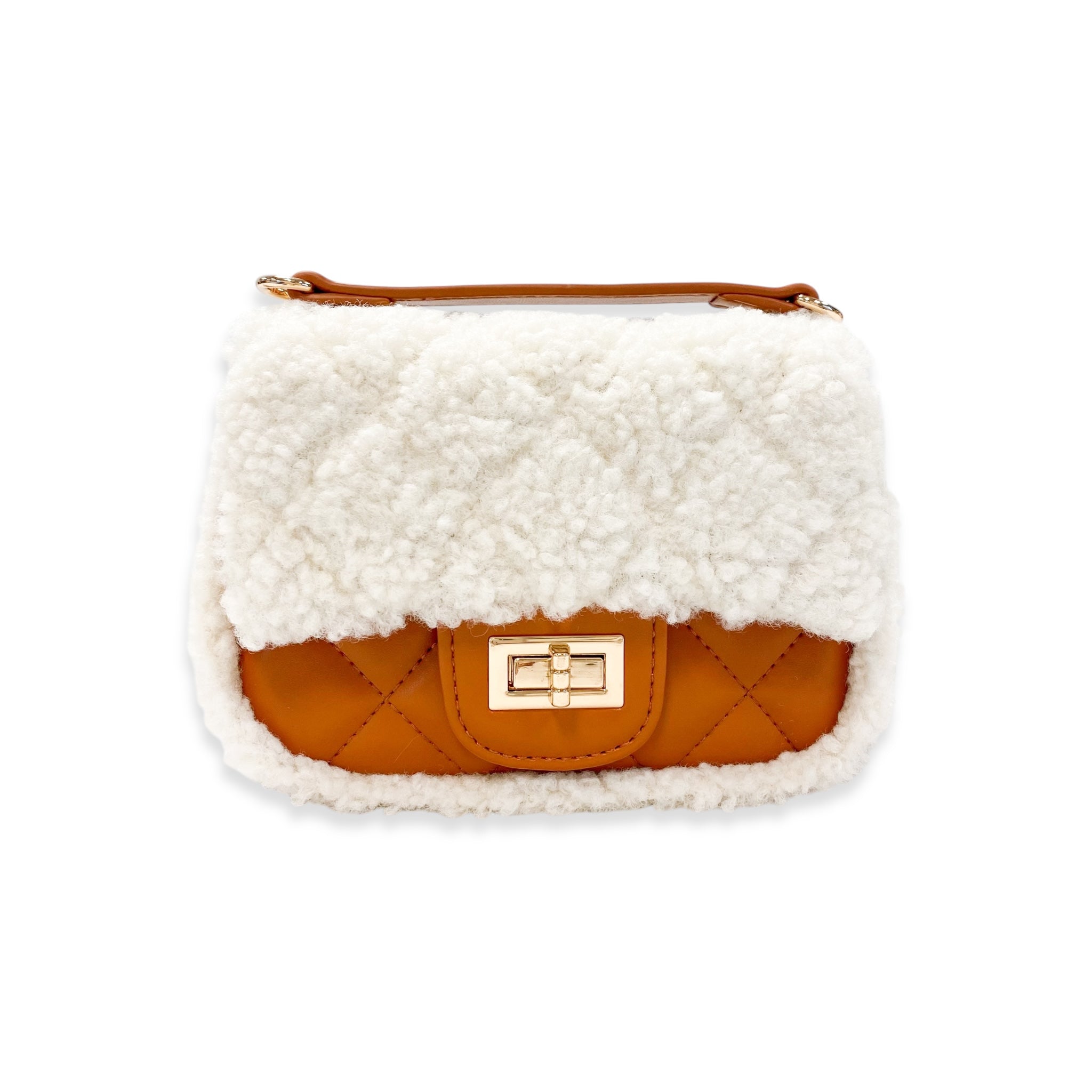 Sherpa Mixed Quilted Purse - doe a dear