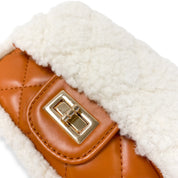 Sherpa Mixed Quilted Purse - doe a dear