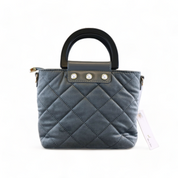 Pearls Quilted Velvet Bag - Grey - doe a dear