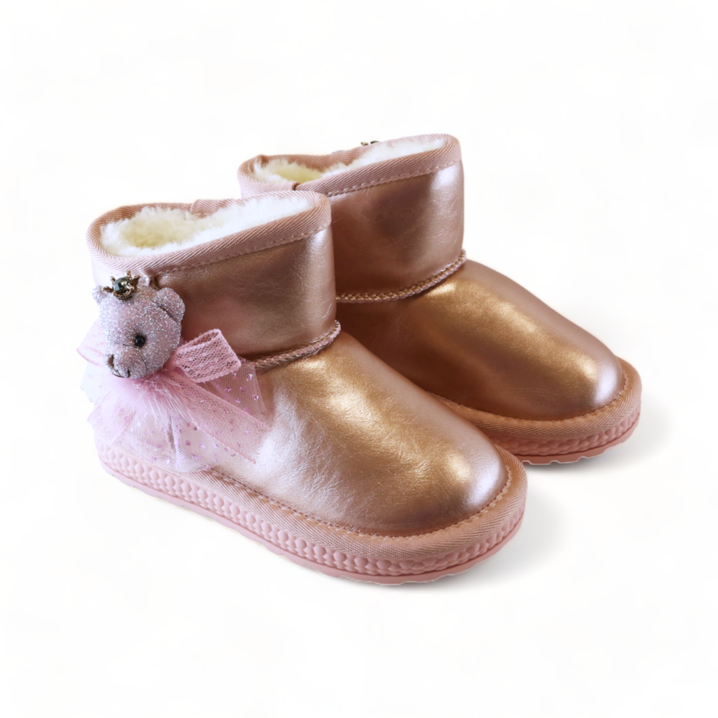 Handcrafted Princess Bear Boot - Pink - doe a dear