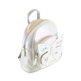 Butterfly Iridescent Backpack - White