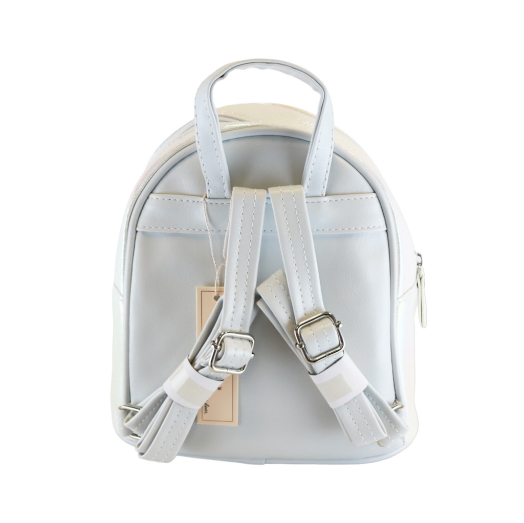 Butterfly Iridescent Backpack - White