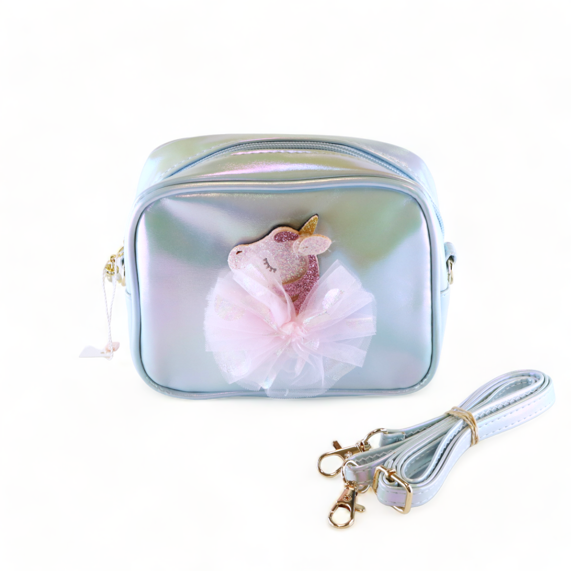 Unicorn Holographic Purse - Blue - doe a dear