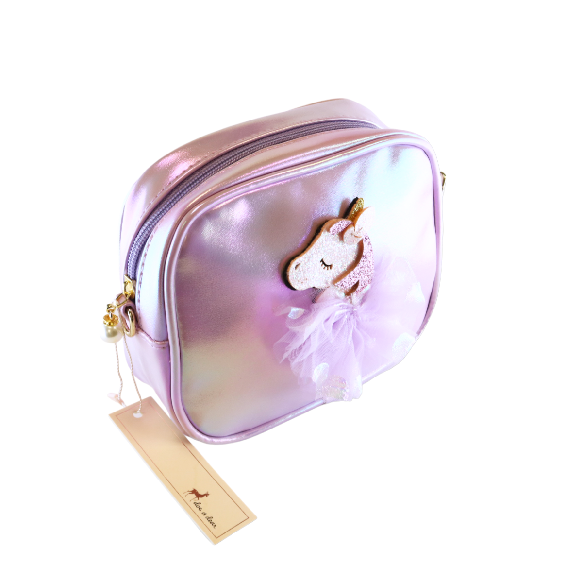 Unicorn Holographic Purse - Purple - doe a dear