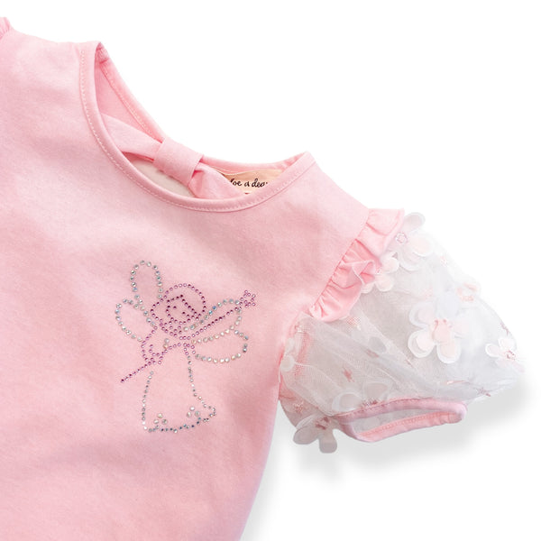 3D Floral Angel Top - doe a dear