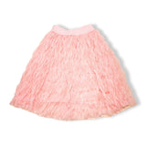 Wavy Mesh Midi Skirt