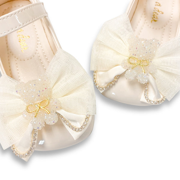 Teddy Charm Patent Flat Shoes - doe a dear