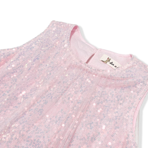 The Leila Dress -pink - doe a dear