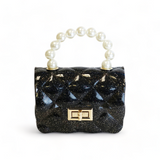 Quilted Mini Jelly Purse - Black