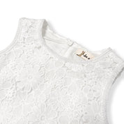 Floral Lace Dress -white