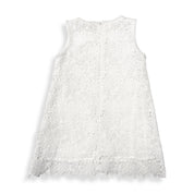 Floral Lace Dress -white