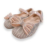 Pearl Bowtie Flat Shoes