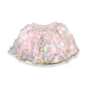 3D Rainbow Circle Mesh Tutu - pink