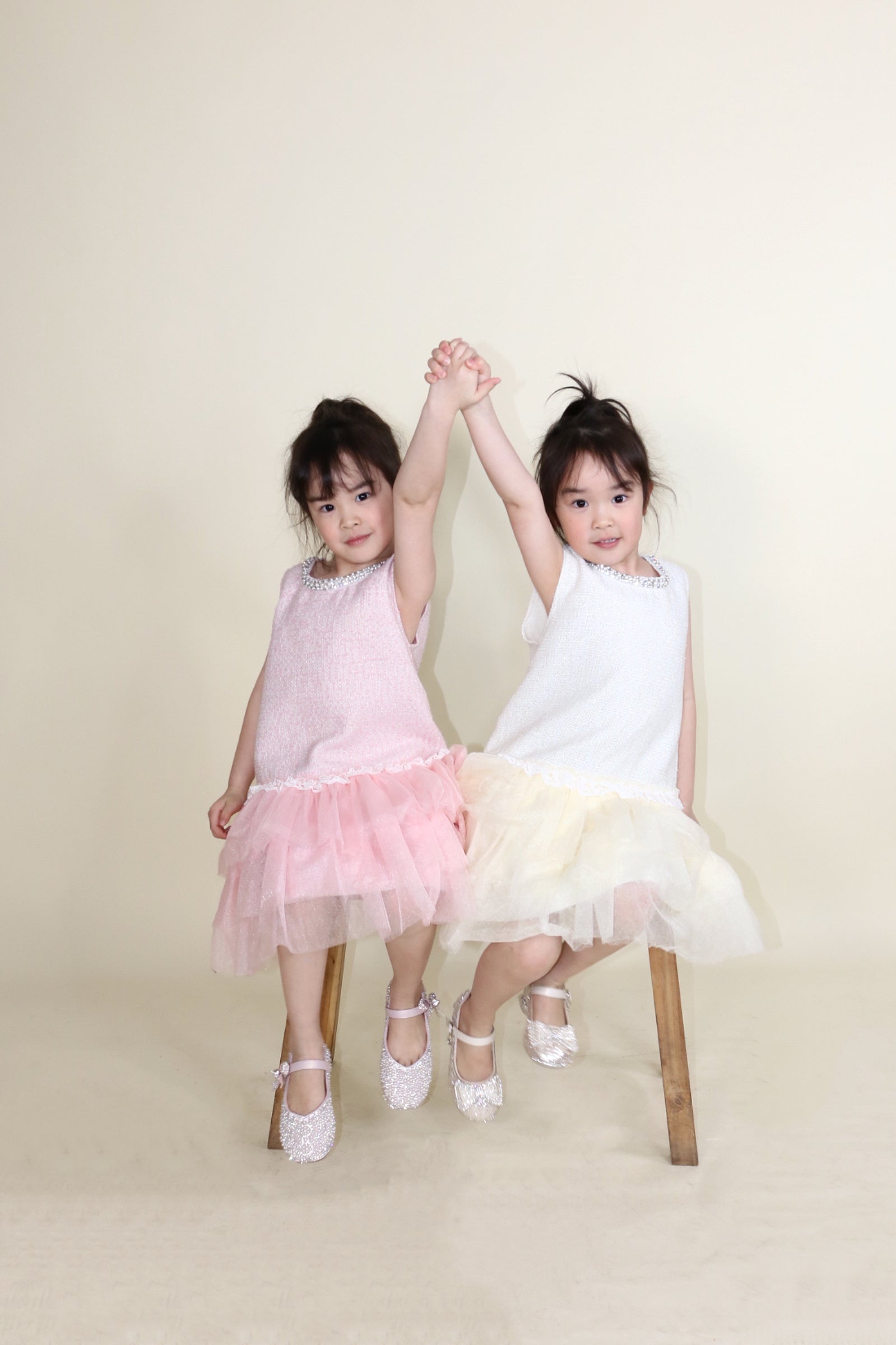 Sleeveless Tweed Tulle Dress - doe a dear