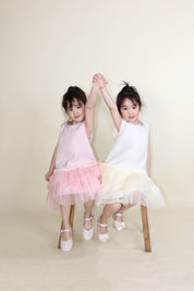 Sleeveless Tweed Tulle Dress - doe a dear